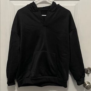 SHEIN Black Pullover Hoodie